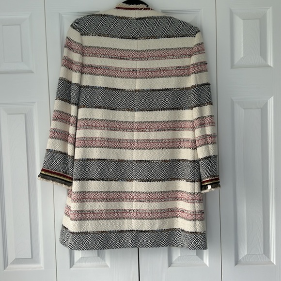 Zara Aztec overcoat size small -- heavy! - Picture 6 of 6